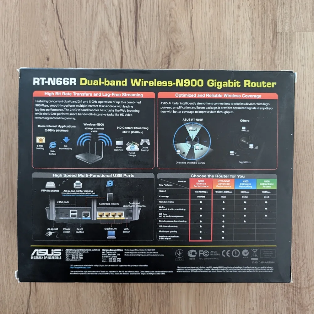 Asus RT-N66R Router - Picture 2 of 3